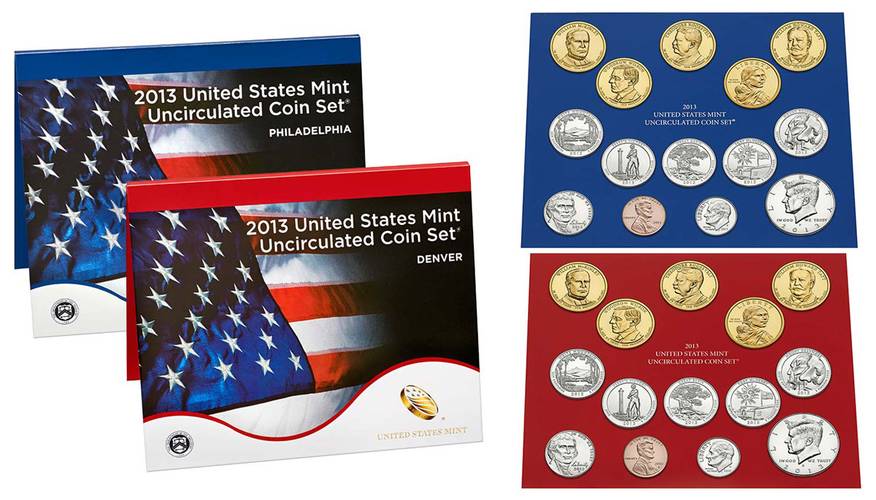 Набор монет США 2013 Uncirculated Set