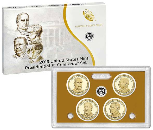 Монета Президентский набор США 1 доллар 2013 Proof Set