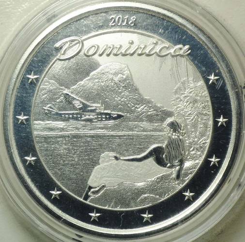 Монета 2 доллара 2018 Доминика Восточные Карибы