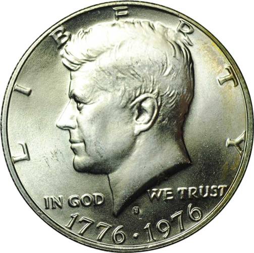 Монета 50 центов (1/2 доллара) 1976 S 200 лет независимости США