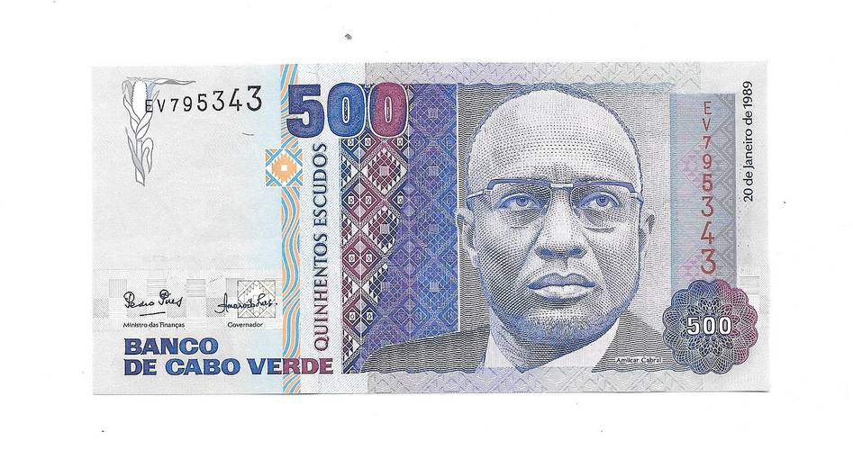 Банкнота 500 эскудо 1989 Кабо-Верде