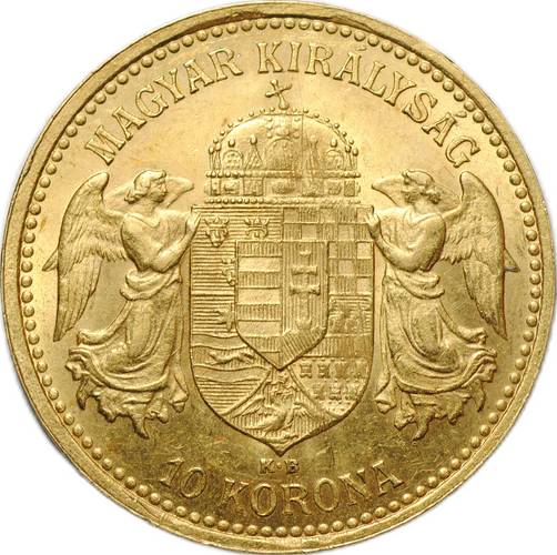 Монета 10 крон 1904 Венгрия