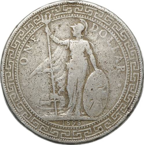 Монета 1 доллар 1895 Торговый Великобритания