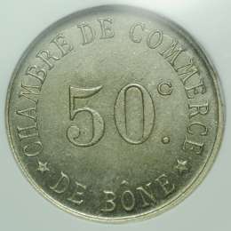 Монета 50 центов 1915 Алжир