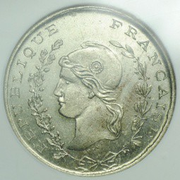 Монета 50 центов 1915 Алжир