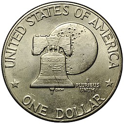 Монета 1 доллар 1976 200 лет Независимости США