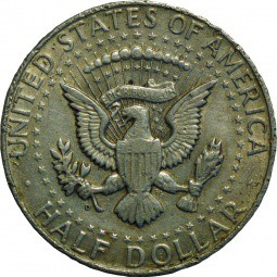 Монета 50 центов 1964 D США