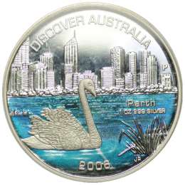 Монета 1 доллар 2006 г. Перт Австралия
