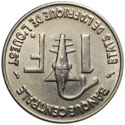 Монета 1 франк 1961 Мали