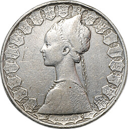 Монета 500 лир 1960 Италия