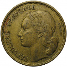 Монета 50 франков 1952 Франция