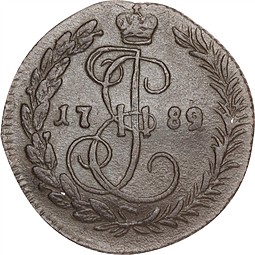 Монета Денга 1789 КМ