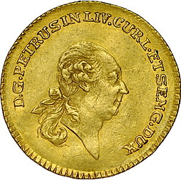 Монета Дукат 1780 Петр Брион