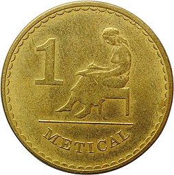 Монета 1 метикал 1980 Мозамбик