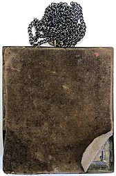 Икона Святой Преподобный Нил Столобенский финифть 9 х 8 см. XIX век