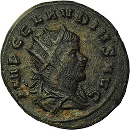 Монета Антониниан 268-270 Клавдий II Готский Римская Империя