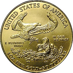 Монета 50 долларов 1999 Золотой орел США
