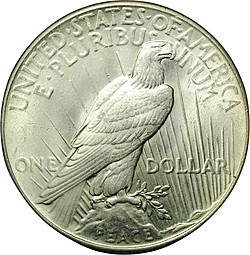 Монета 1 доллар 1925 Мира США