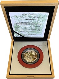 Монета 10 долларов 2011 Кролик Острова Кука