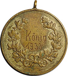 Медаль победителя Стреклковый фестиваль 1933 Германия