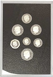 Набор монет 2008 Королевский герб (щит) серебро Великобритания