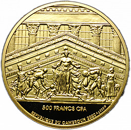 Монета 500 франков 2020 Победитель получает все Биржа Камерун