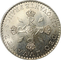 Монета 50 франков 1974 25 лет правления Ренье III Монако