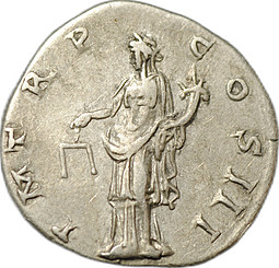 Монета Денарий 119-122 Адриан (117-138) Эквитас Римская Империя