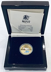 Монета 10 долларов 2001 Дикая природа Азии - Малая колпица Острова Кука