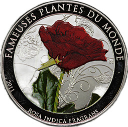 Монета 100 франков 2011 Роза Бенин