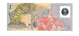 Банкнота 1 динар 1993 2 года Освобождения Кувейт