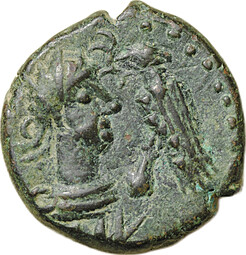 Монета Статер 314-315 Рискупорид V Орел на шаре Пантикапей Боспорское царство (Боспор)