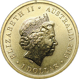 Монета 1 доллар 2013 175 лет коронации Королевы Виктории Австралия