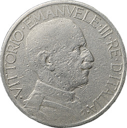 Монета 2 лиры 1926 Италия