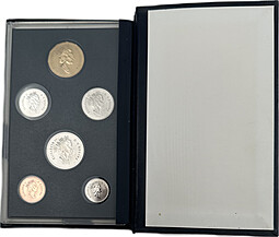 Годовой набор монет 1, 5, 10, 25, 50 центов, 1 доллар 1996 Канада