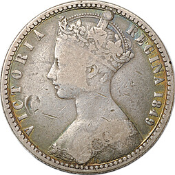 Монета 1 флорин 1849 Великобритания