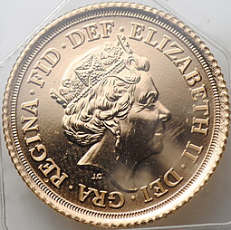 Монета 1/2 соверена (фунта) 2020 Великобритания
