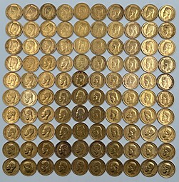 Инвестиционный лот золотые 10 рублей 1898 - 1899 Николая 2 - 8 монет золото