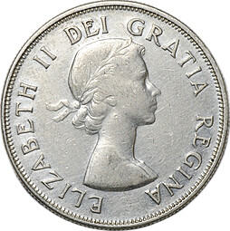 Монета 50 центов 1953 Канада