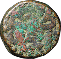 Монета 1 дам 1556 - 1605 Акбар  Империя Великих Моголов, Индия