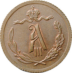 Монета 1/2 копейки 1893 СПБ