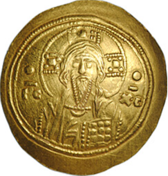 Монета Гистаменон номисма 1071-1078 Михаил VII Дука Византия