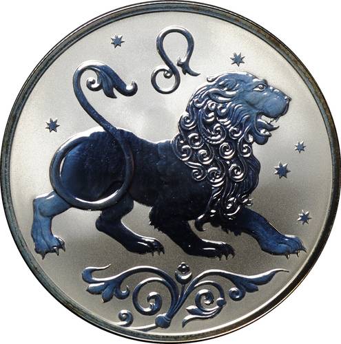 Монета 2 рубля 2005 СПМД Знаки зодиака Лев