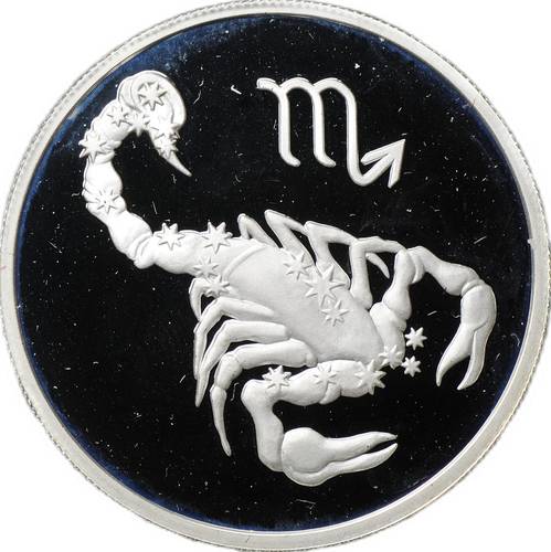 Монета 2 рубля 2002 ММД Знаки зодиака Скорпион