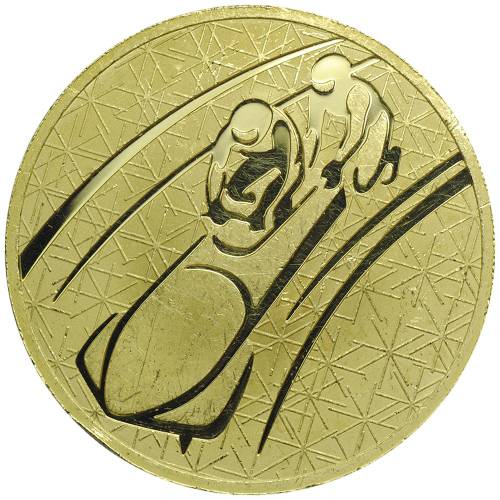 Монета 200 рублей 2010 ММД Зимние виды спорта. Бобслей