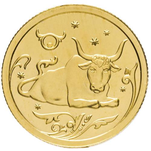 Монета 25 рублей 2005 ММД Знаки Зодиака Телец UNC