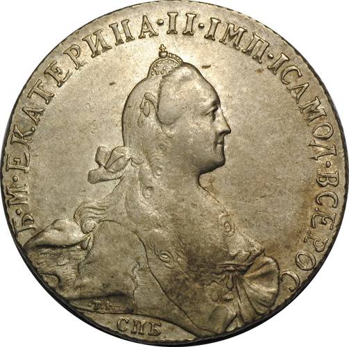 Монета 1 рубль 1772 СПБ ТI ЯЧ