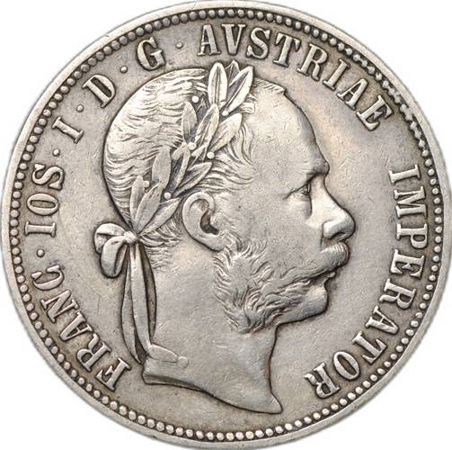 Монета 1 флорин 1887 Австрия