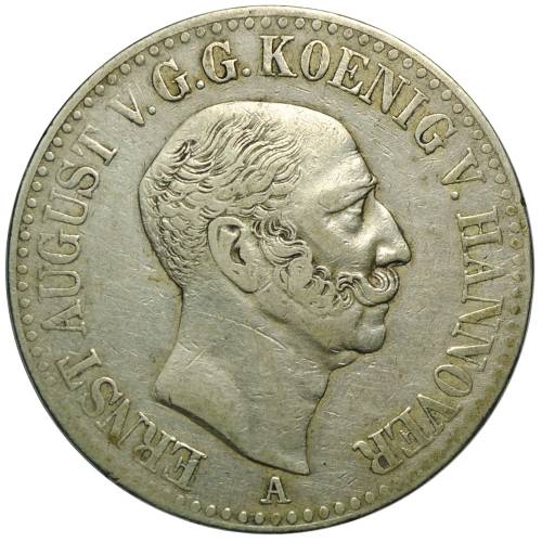 Монета 1 талер 1842 Ганновер