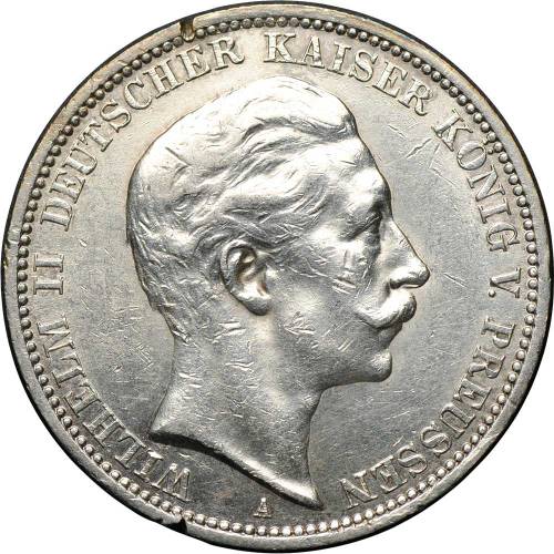 Монета 3 марки 1912 Пруссия Германия